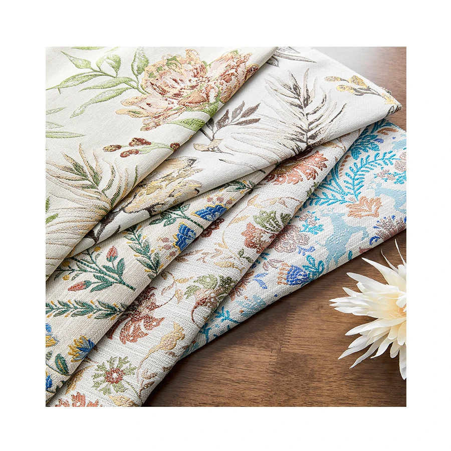 Factory Wholesale High Quality Blackout Jacquard Fabric Elastic Curtain Fabric