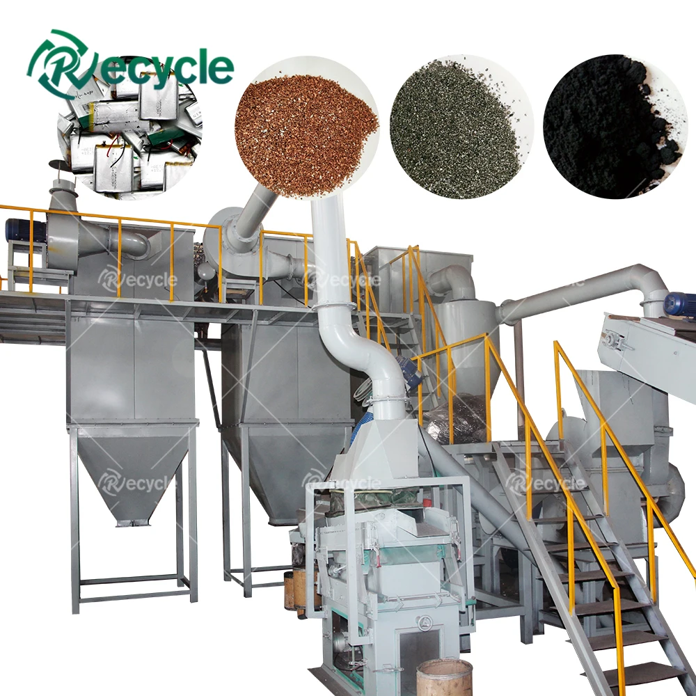 Scrap Car Mobile Lithium Ion Battery Recycling Machine Soft Package Battery Separating Line