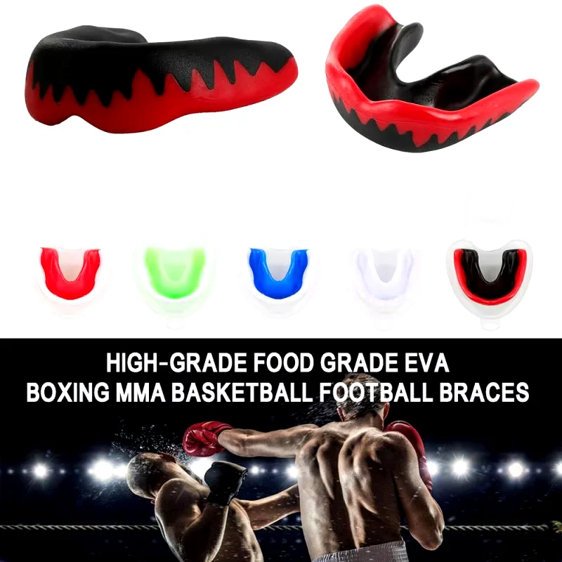 Custom Logo EVA Mouth Guard for Kids and Adults Teeth Protector for Sports like Rugby Football Martial Arts Thai Boxing