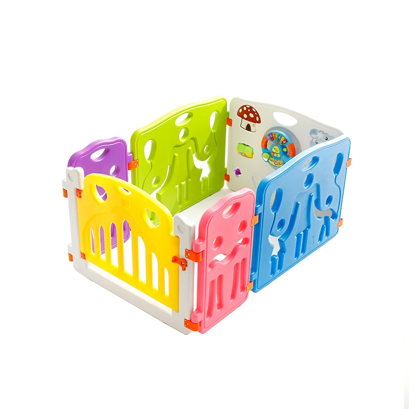 Lovely Kids Playing Zone Safety Children Protection Fence Custom Plastic Baby Round Playpen modern baby fence safety fence baby