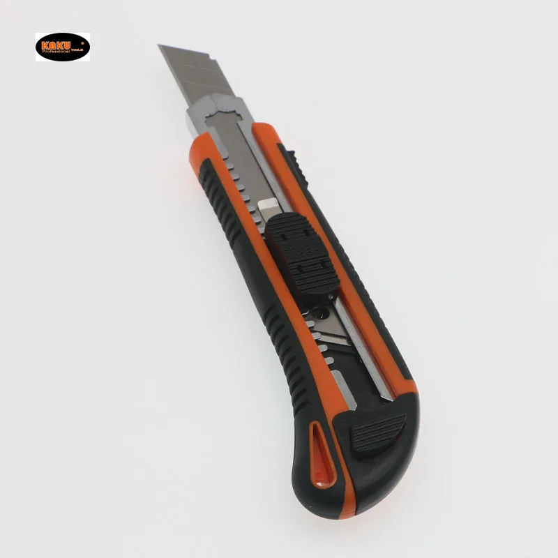 KAKU Wholesale High Quality Art Knife 18mm Alloy Auto Retractable Safety Cutter Utility Knife