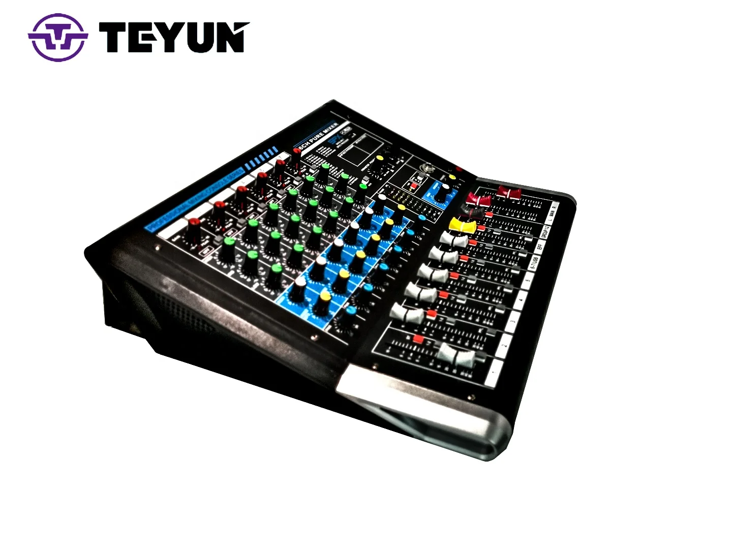 Factory Audio console mixer Teyun Professional 6-channel Digital sound mixing console E6 Mixer stage equipment