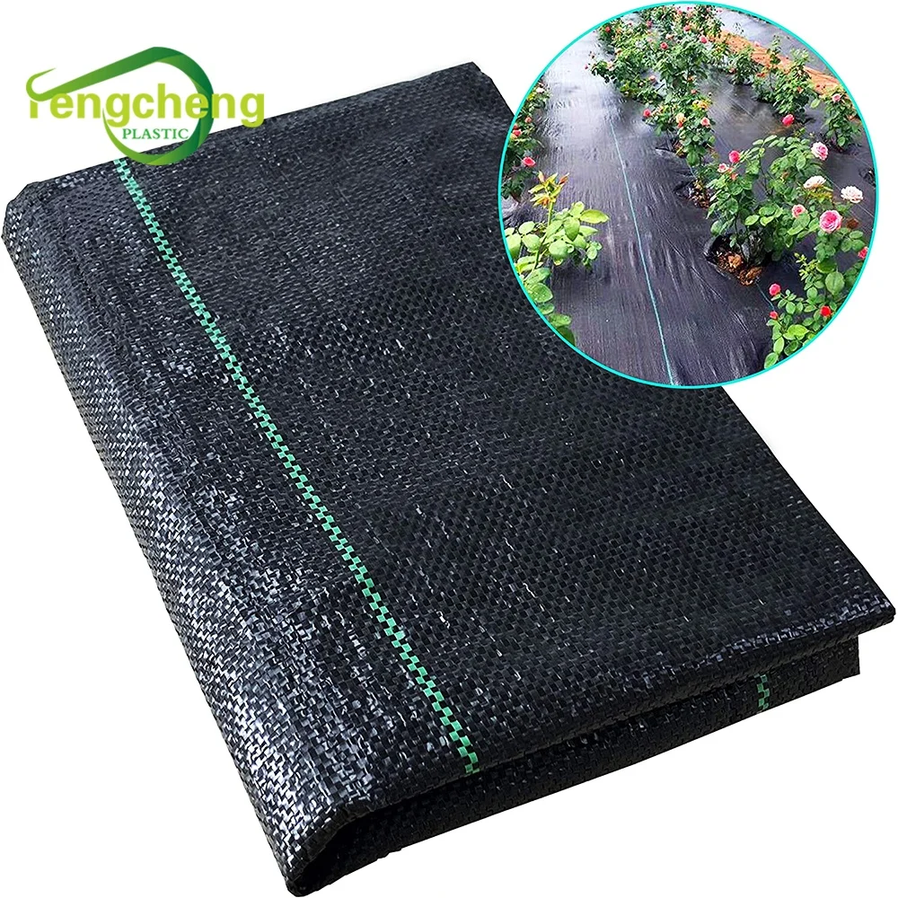 Wholesale Durable Tear-resistant Root Protection PP Woven Mulching Ground Cover Grass Control Fabric Mat For Garden