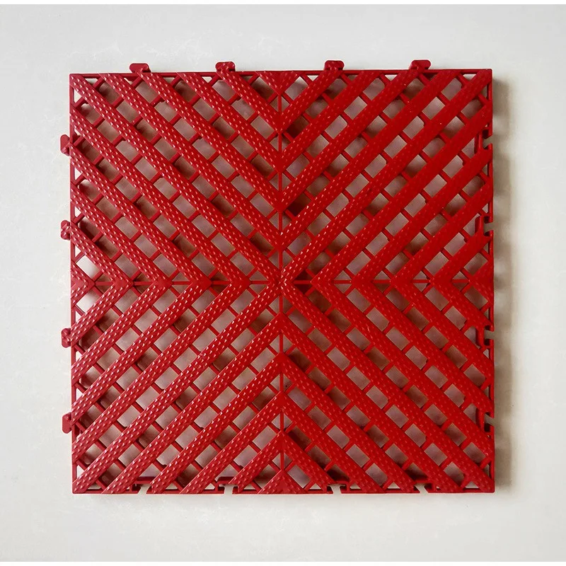 PU PVC Quality Interlock Garage Plastic Stitching grille packing lot  floor