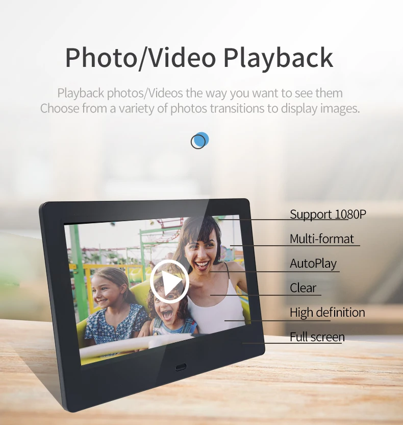 7 8 10 12 15 17 19 22 25 32 Inch Digital Photo Frame Picture Video Lcd Frames 7 Inch Lcd