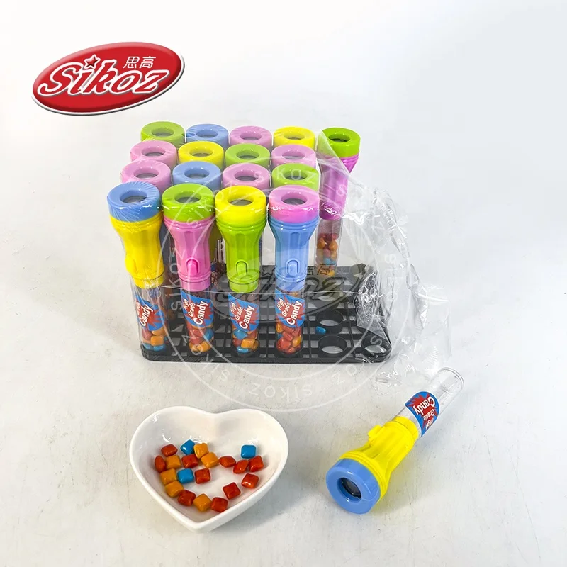 Flashlights and fruit-flavored candy
