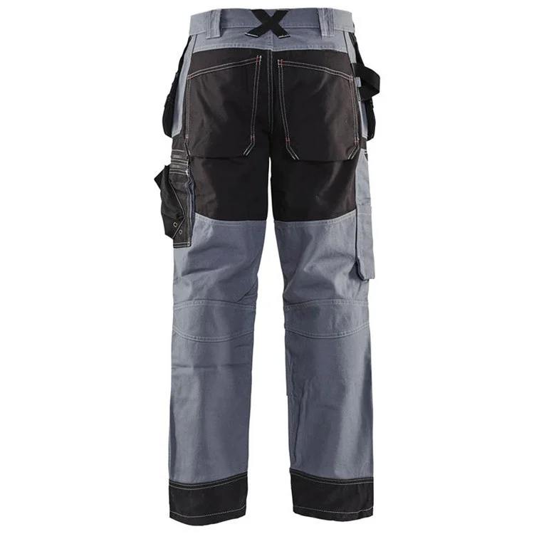 High Quality Safety Work Trousers Multi Pockets Cargo Work Pants Men Reflective Hi Vis Workwear Trousers