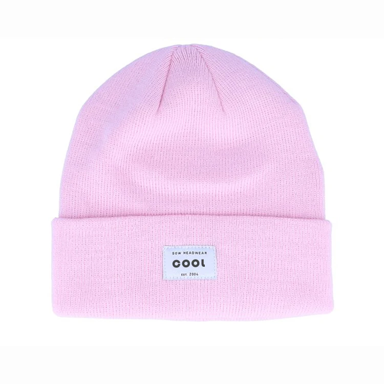 Wholesale Soft and Cozy High Quality Winter Hats 100% Acrylic Knitted Baby Children Beanie