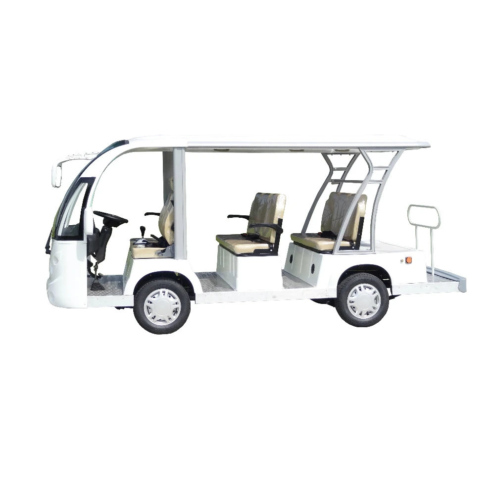 Mini bus 72v electric sightseeing 8 passenger shuttle bus