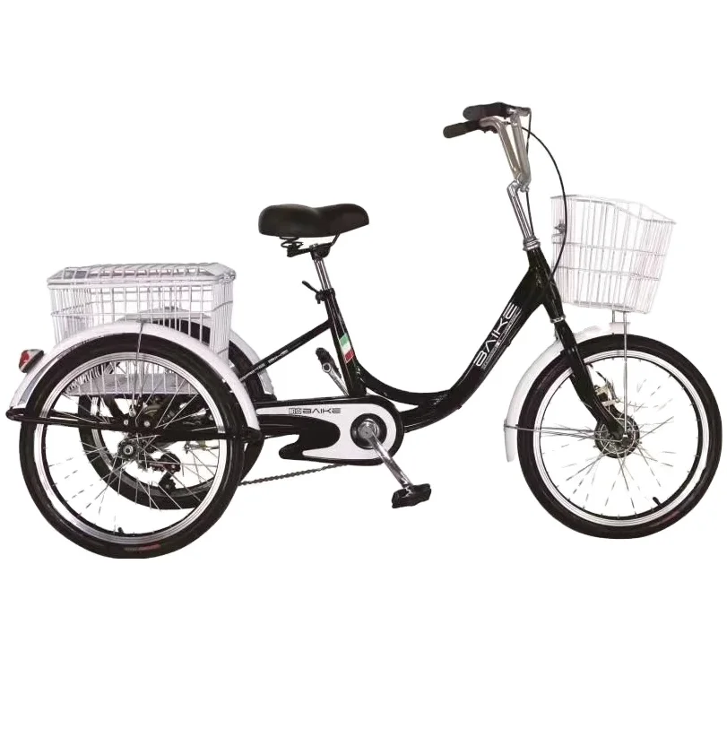 new 16 20 24 inch elderly vegetable basket adult tricycle