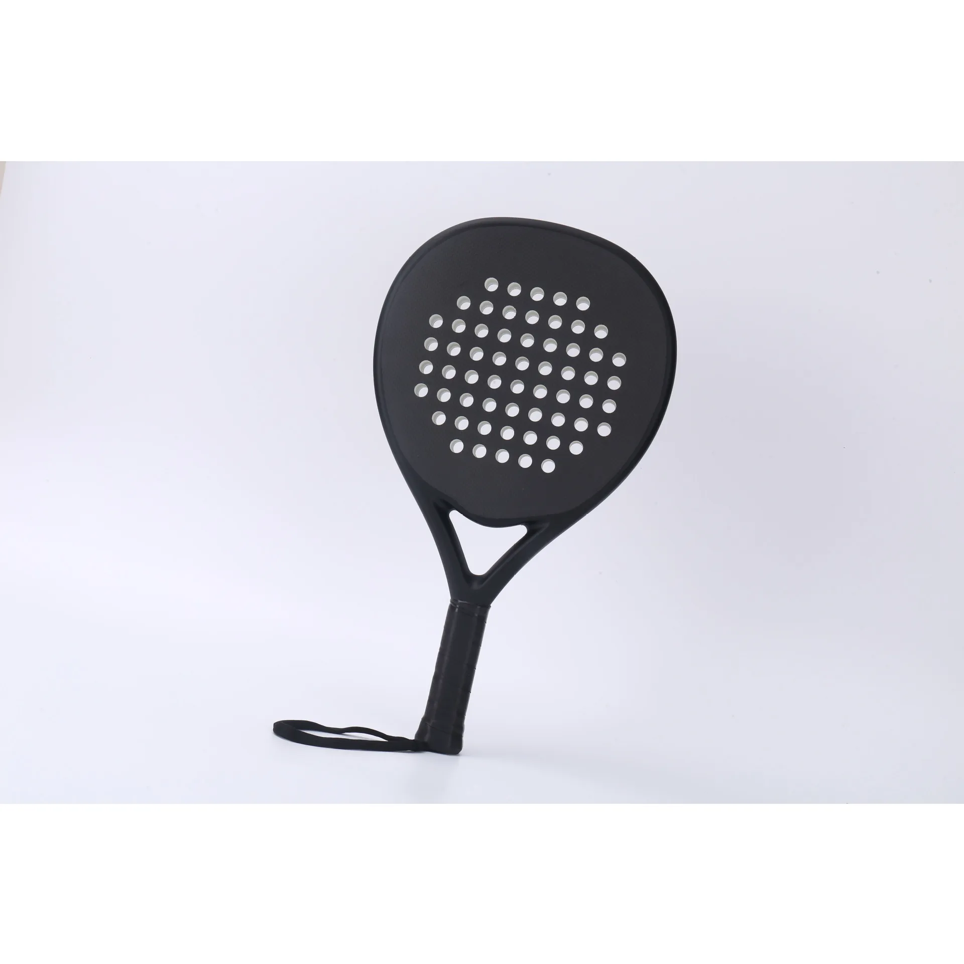 round shape custom DIY fiberglass 3K 12K 18K Carbon Raquete 38mm Soft EVA foam core palas de Padel Paddle Tennis Rackets