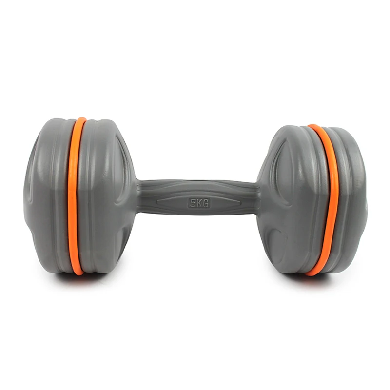 Colorful Plastic Sand-Filled Dumbbell 2kg Weight Home Use Fitness Equipment for Women
