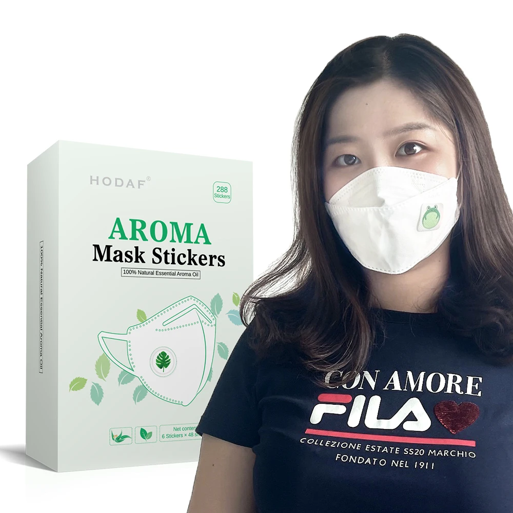 Natural Pure Aroma Essence Oil Customized Aroma Scented Face Mask Stickers Patch