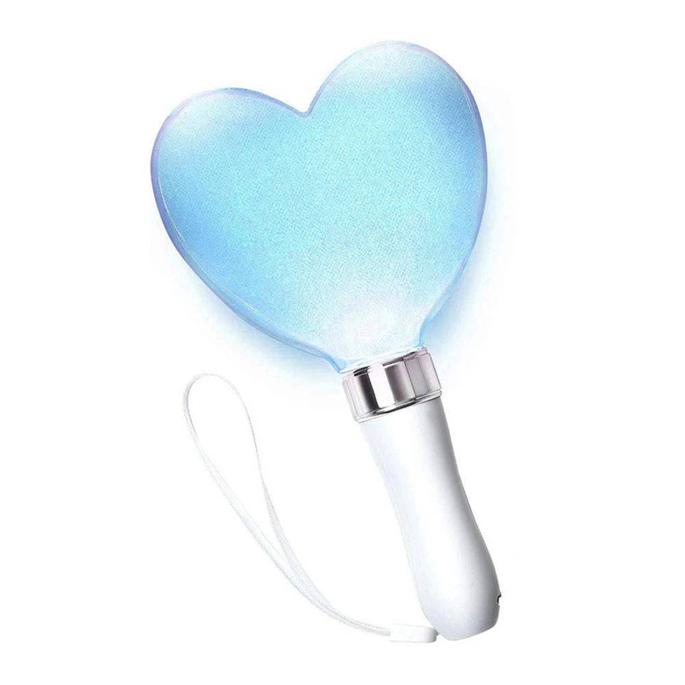 Novelty Cute light up LED Heart Wands light 15 colors Cheer stick lights with Heart Shape for Halloween Concerts Event Party