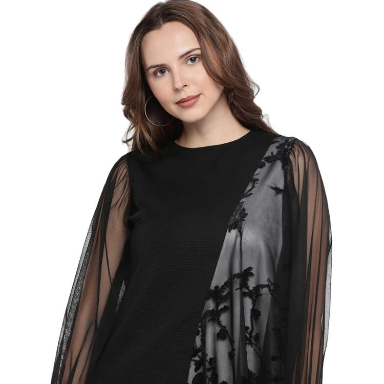 Асимметричный черный и белый топ