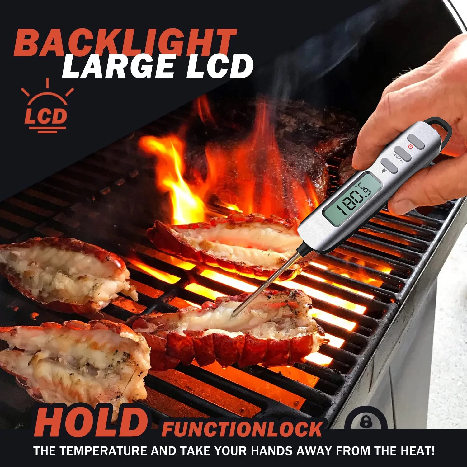 Bbq digital probe food scale smoking grill Thermometers meat stainless steel kitchen cooking gauge Thermometers