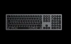 Ultra-thin wireless rechargeable office keyboard aluminum alloy home office keyboard