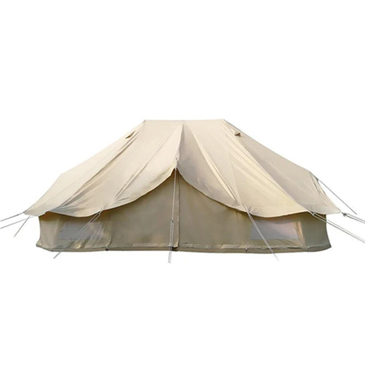 Heavy Duty Oversize Space Waterproof Luxury Outdoor Cotton Straight Bracing Type 8-10 Person Yurt Tent
