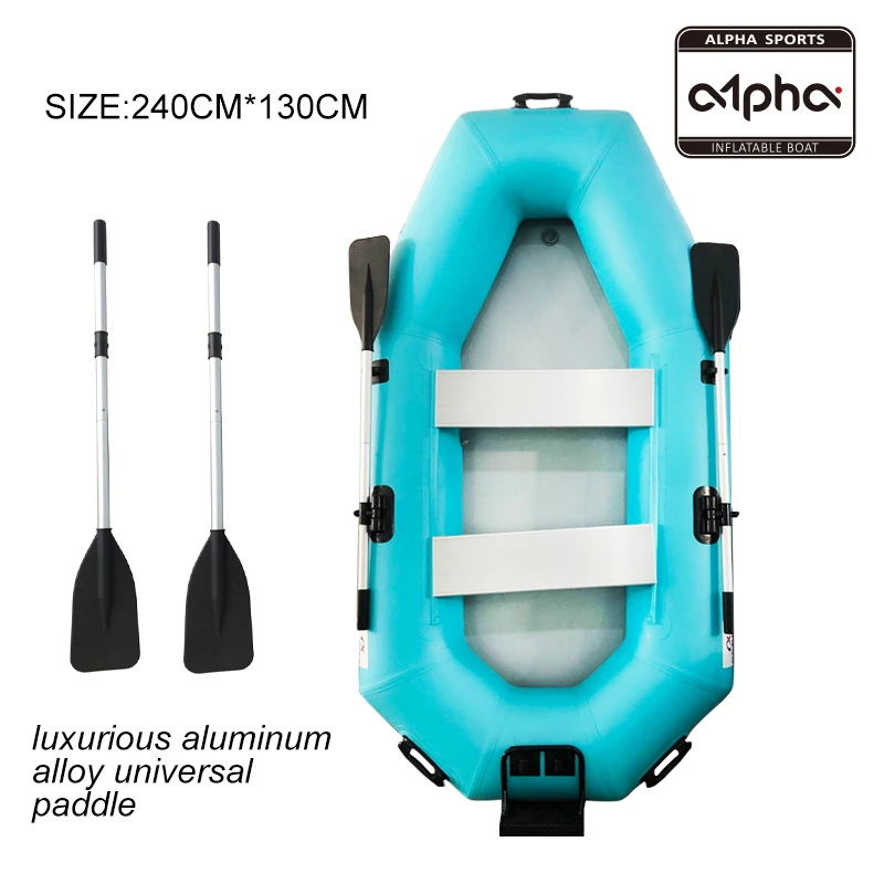 Inflatable Rowing Boat Cheap Row Boats OEM Wholesale  fishing Kayak Paddle Boat with Accessories  Safety Material Pieces
