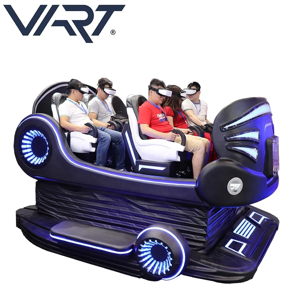 
VART CE RoHS 9D VR Cinema 6 Seats Virtual Reality Chair 6Dof Motion Platform 9D VR Simulator 