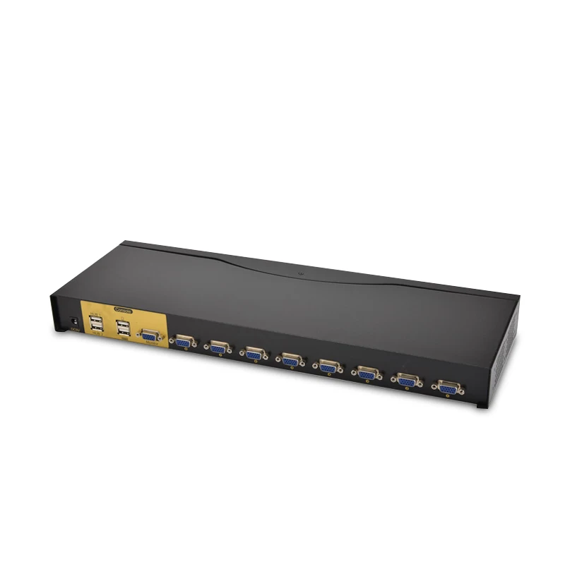 8 port Manual series USB VGA KVM switch Factory price 8 input 1 output with usb hub support 1920X1080@60HZ