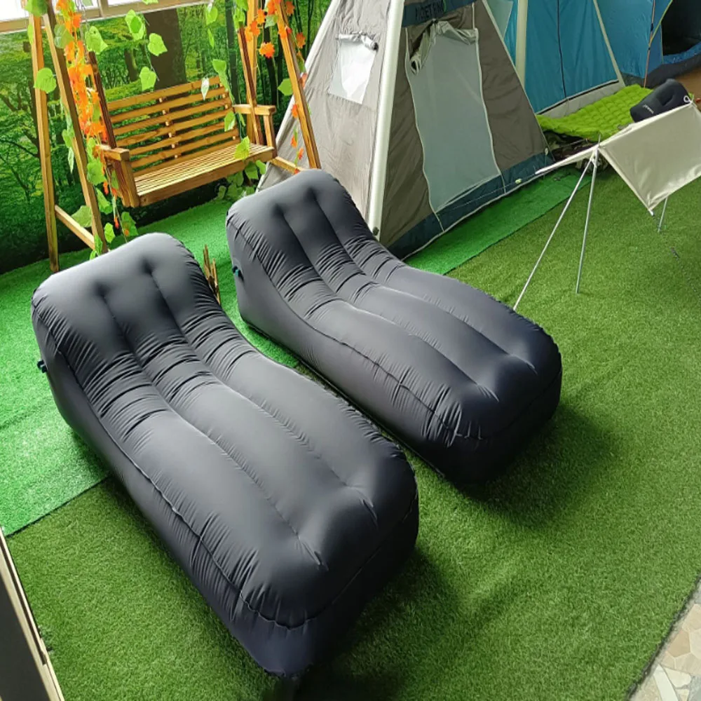 Fold up inflatable foldable relaxing couch chesterfield air collapsible sofa couch OEM supplier factory