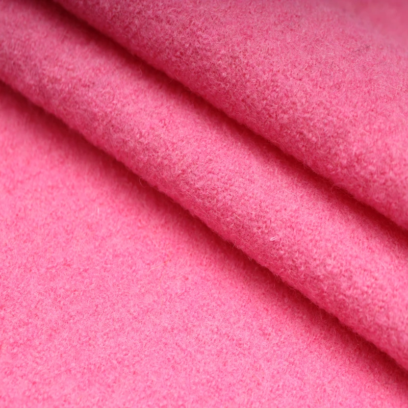 Textile Factory New arrival Cheap Price High Quality 100% boiled wool knit fabric for Overcoat suit Dress