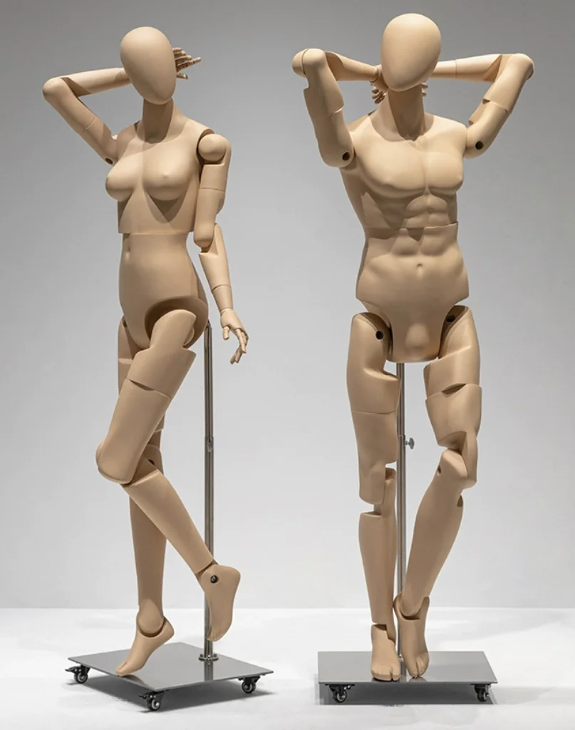 HM03 Full Body Female Male Flexible Mannequin Movable Articulated Robot Mannequin