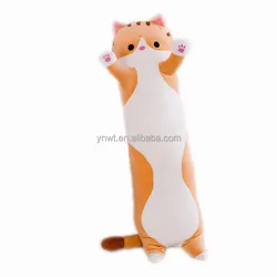 140cm Plush Toys Animal Cat Cute Creative Long Soft Toys Office Break Nap Sleeping Pillow Cushion Stuffed Gift Doll for Kids