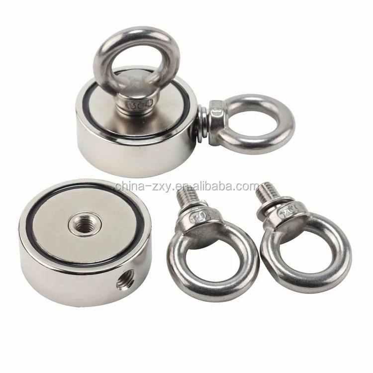 Super Strong D75 MM Fishing Neodymium Magnet Double Side 200KG Pull force