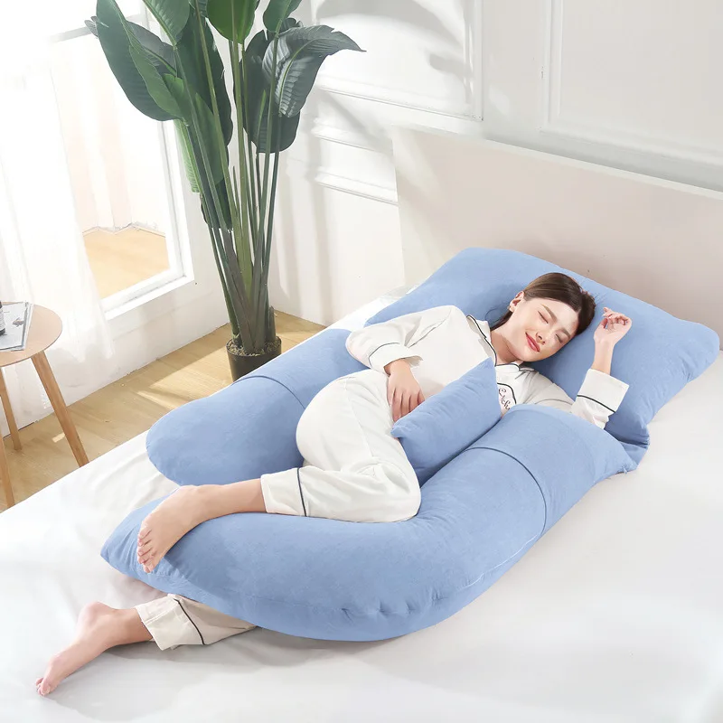 Wholesale Custom Logo Multi-color Pregnancy Pillow G-type sleeping pregnancy  pillow With Zipper