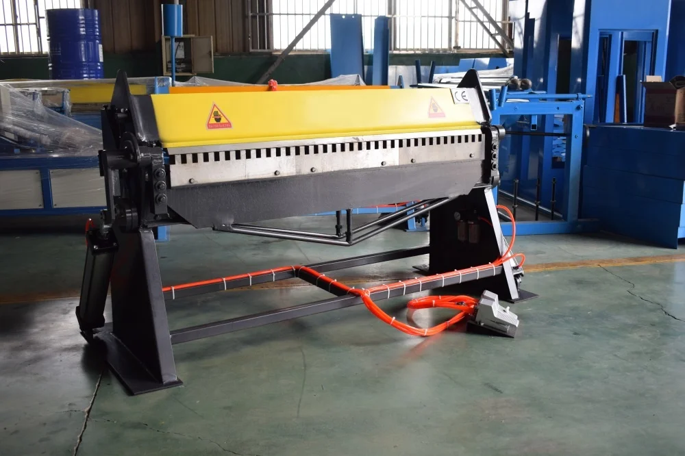 Hvac Duct Tdf Flange 1.5 X 2000 mm Galvanized Sheet Pneumatic Folder Folding Machine