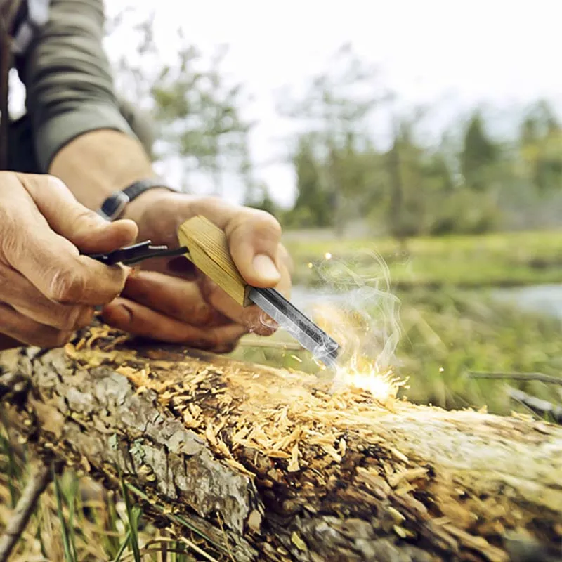 Camping equipment ferrocerium ferro rods flint survival striker magnesium firestarter friction tool