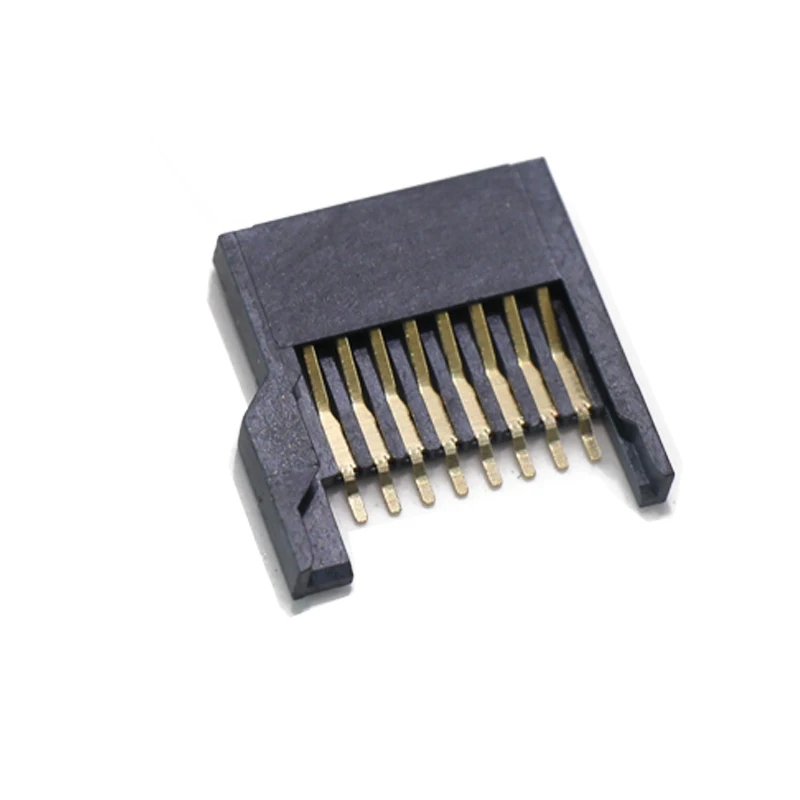Позолоченный 9pin push pull micro sd Держатель карты TF разъем PCB SMD SD Socker LCP черный китайский производитель для