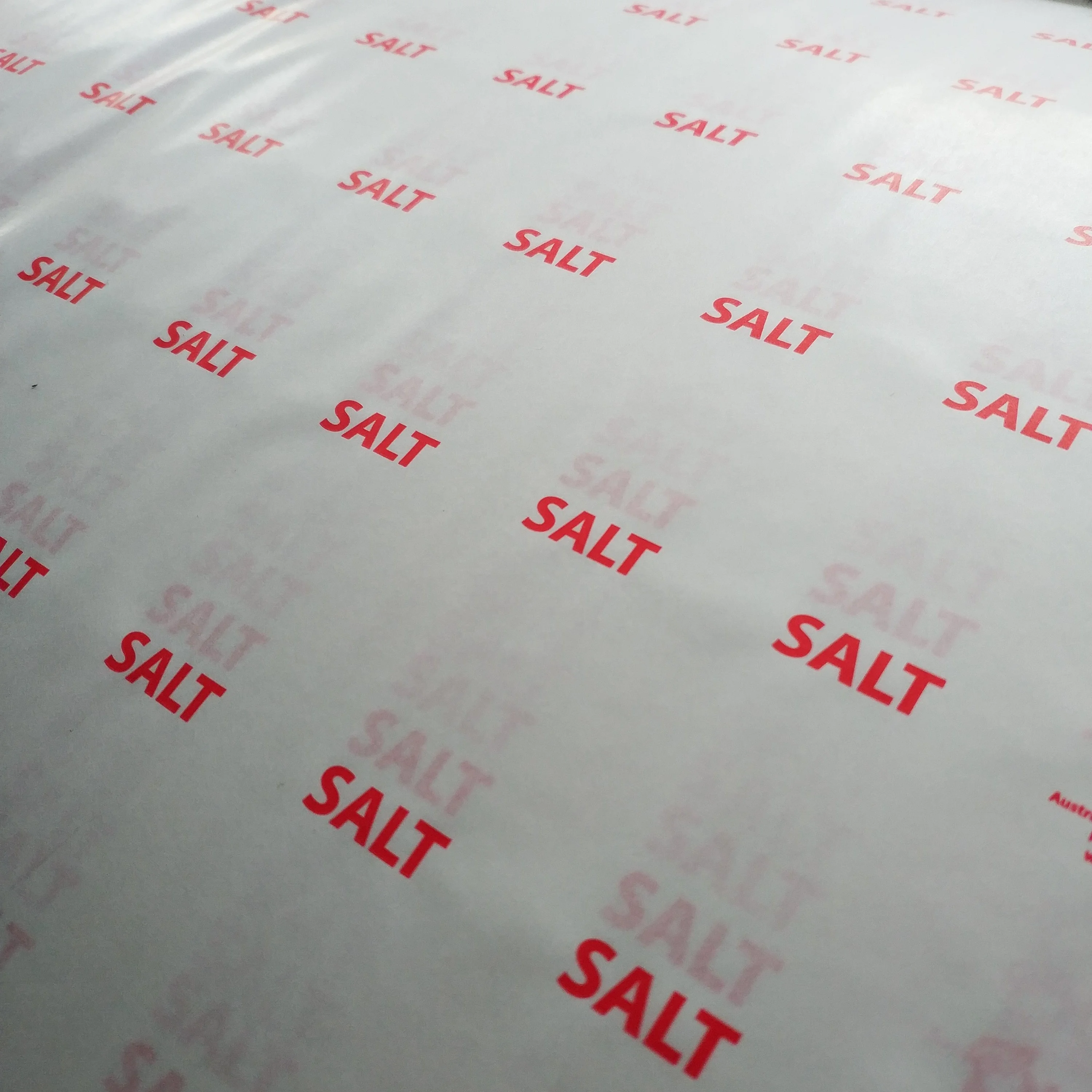 PE Coated Paper Custom Logo Printed Brown Sugar Sachet Salt Packaging Paper Roll