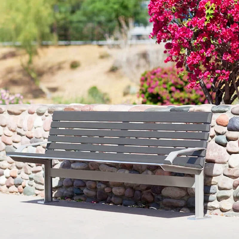 Modern Fiberglass Swan Street Garden Bench Seat Outdoor Furniture Park Patio Benches Nordic Wooden Bench