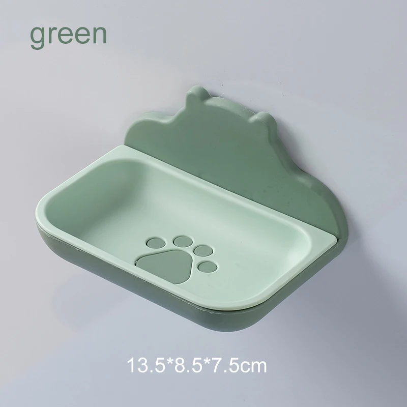 High quality drain plastic wall bathroom soap holder shower soap storage box plastic soap dish