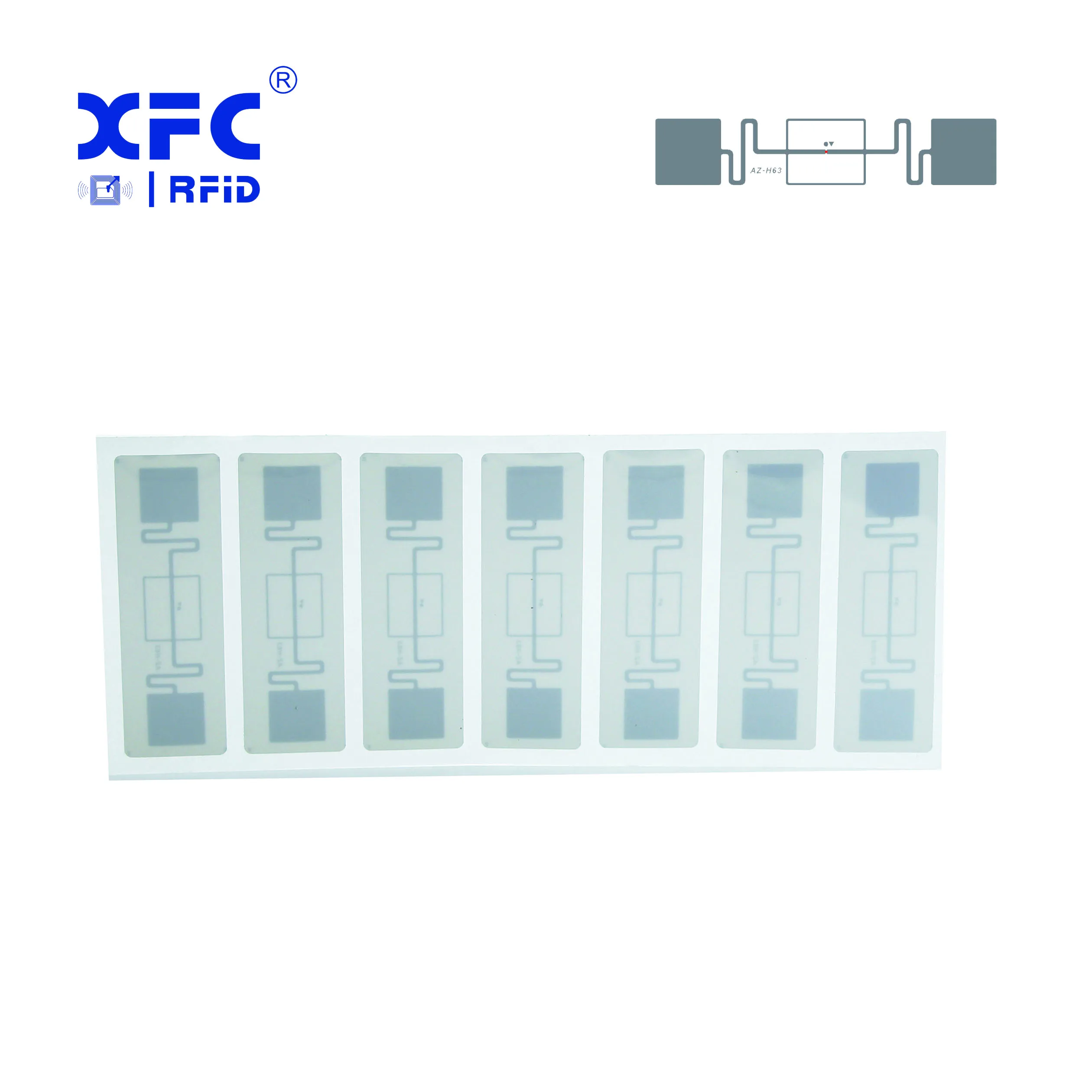 Free samples uhf long distance passive rfid wet inlay 860-960mhz  rfid wet inlay antenna 10 x 33 mm