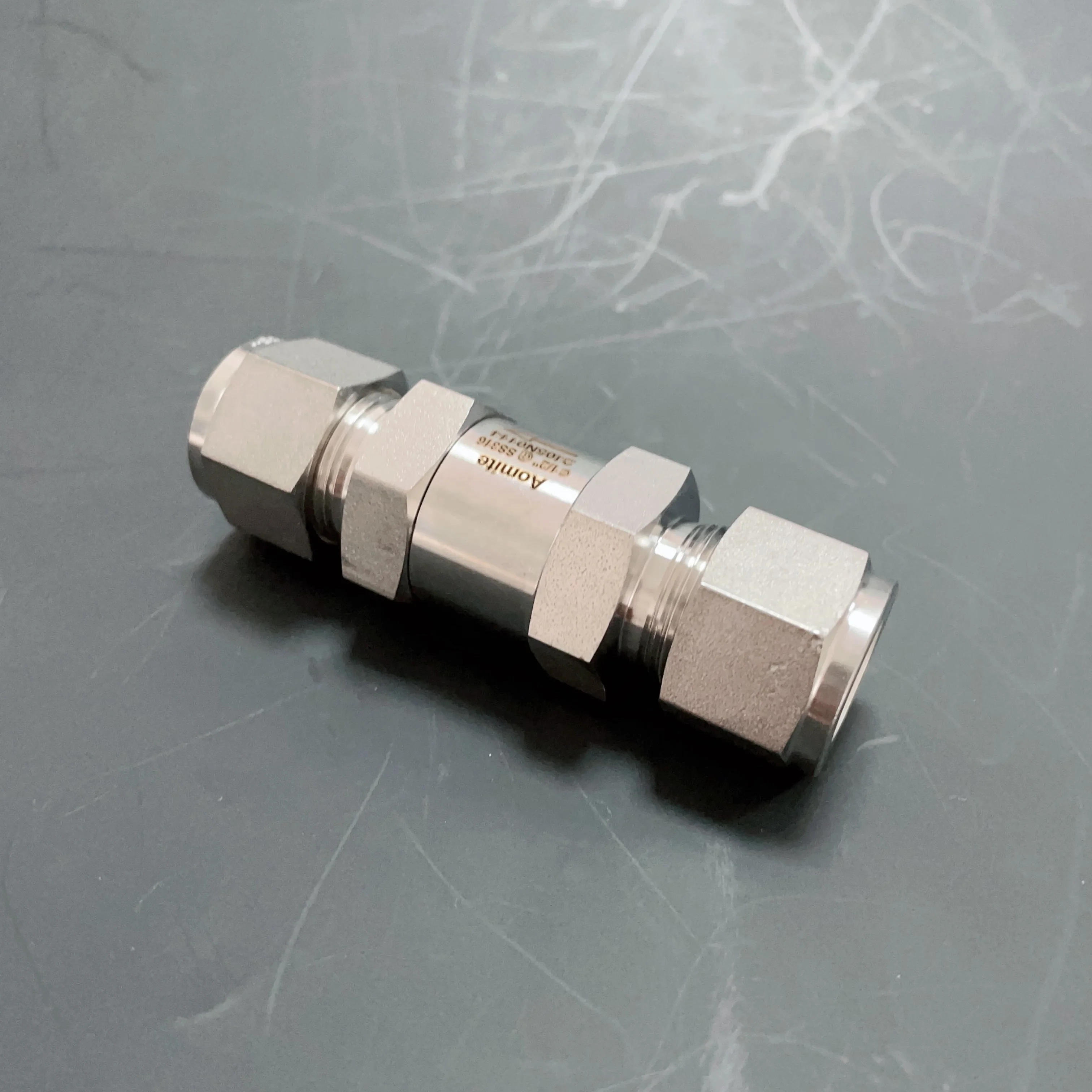 Stainless Steel 304/316L Hydraulic valve 1/2 buckle BSP thread one way valve check valve