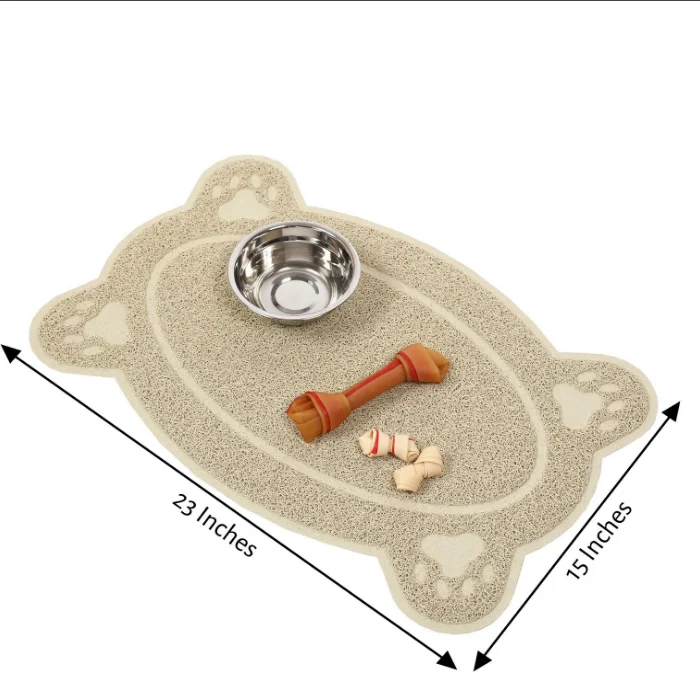 Anti-slip Pvc Pet Cat Pan Litter Trapping Mat