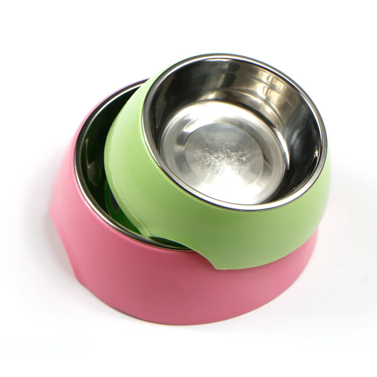 Customized Three Size Stainless Steel Dog Melamine Dog Bowl custom pet bowl