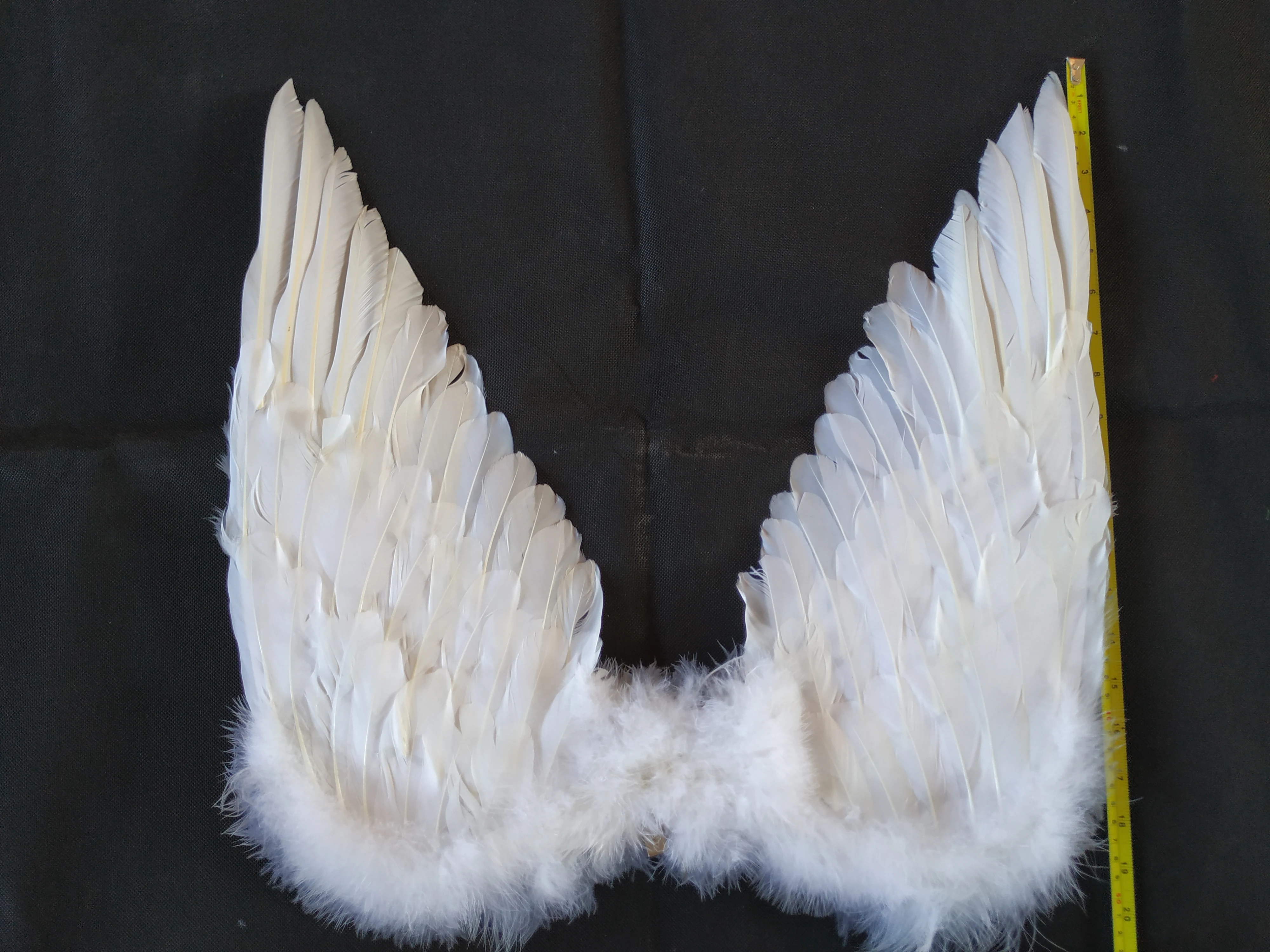 wholesale stock discount promotion Party Costumes Decorative white Feather Angle Wings
