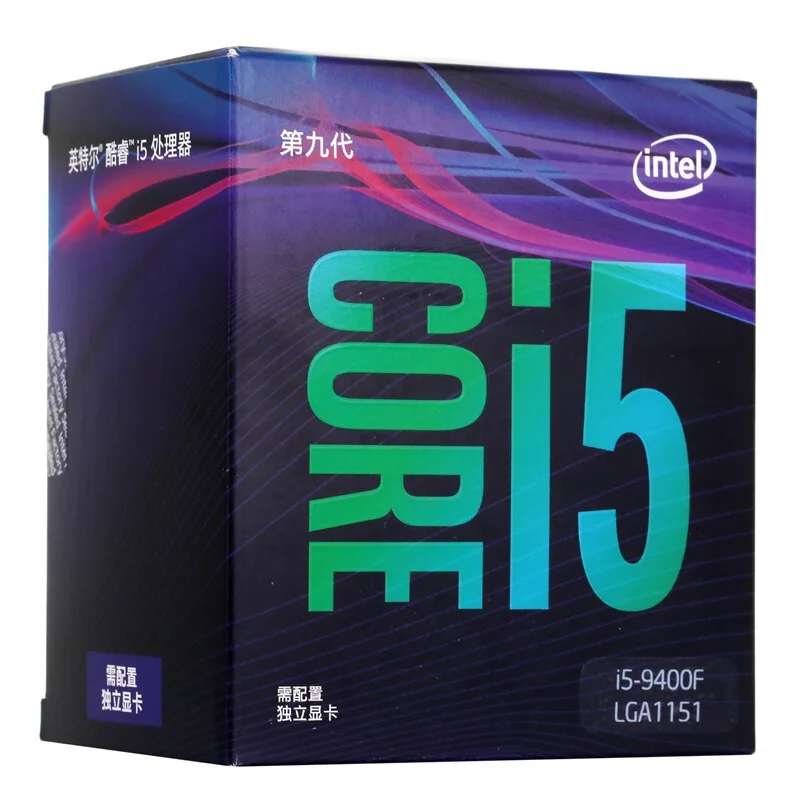 New core i5 CPU 9th gen i5-9400f Six-Thread 65W 9M SRF6M/SRG0Z Processor Cache LGA 1151 core i5 CPU 9400f