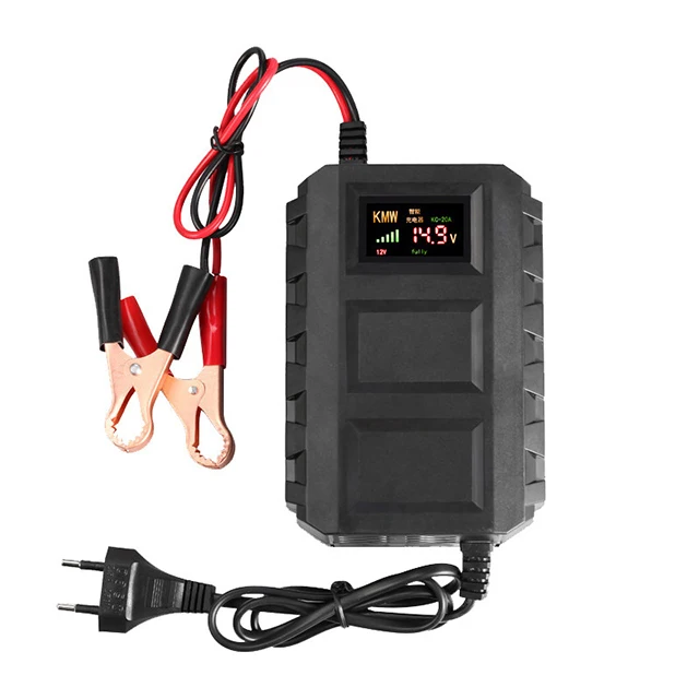  Pulse Repair Lead acid Battery Charger 12V 6A10A motorcycle car battery charger temperature control compensation