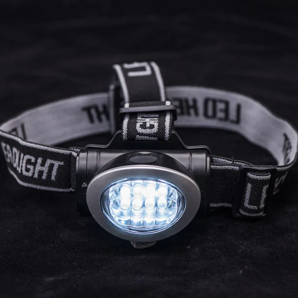 Dry Battery High Power Led Head Torch Light Adjustable Camping Led Headlamp for Outdoor Hiking