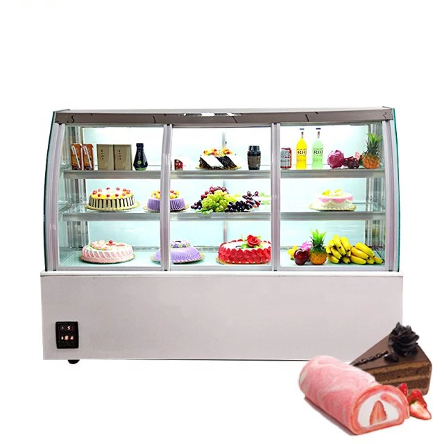Topping Cool Chiller Electric Cake Display Turntable Cake Display Fridge For Supermarket