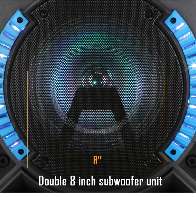 Hot Sale Outdoor Speaker Wireless Portable Blue tooth With Microphone Trolley Blue tooth Speaker