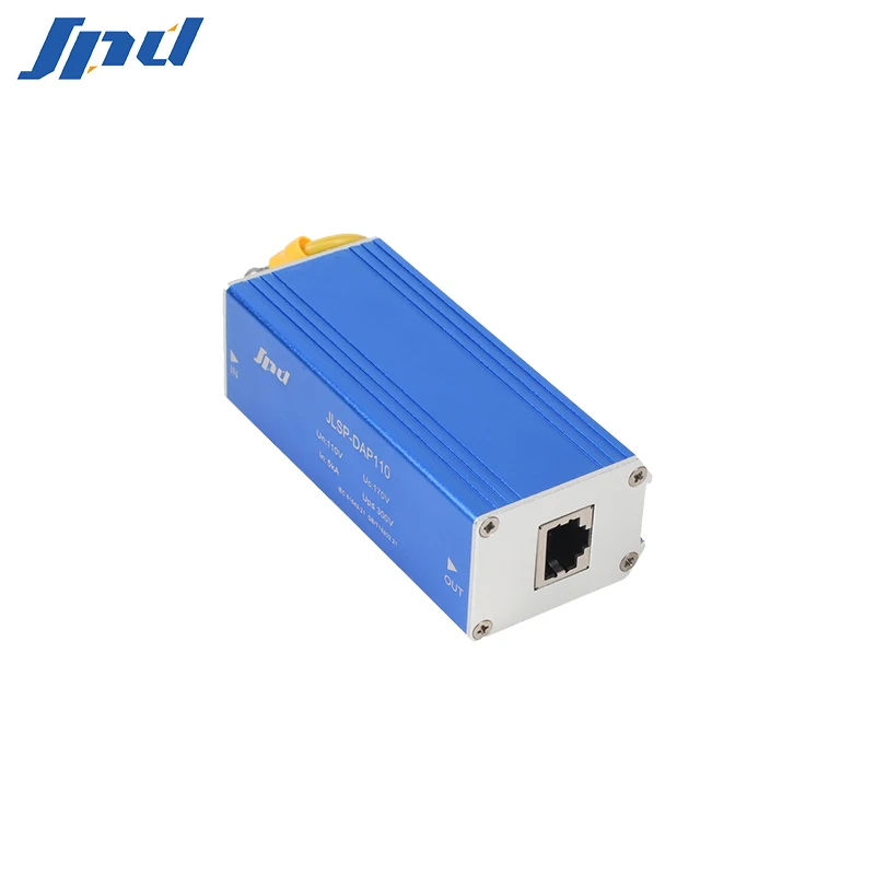JINLI Gigabit 1000Mbps ethernet surge protector POE SPD for signal lightning protection