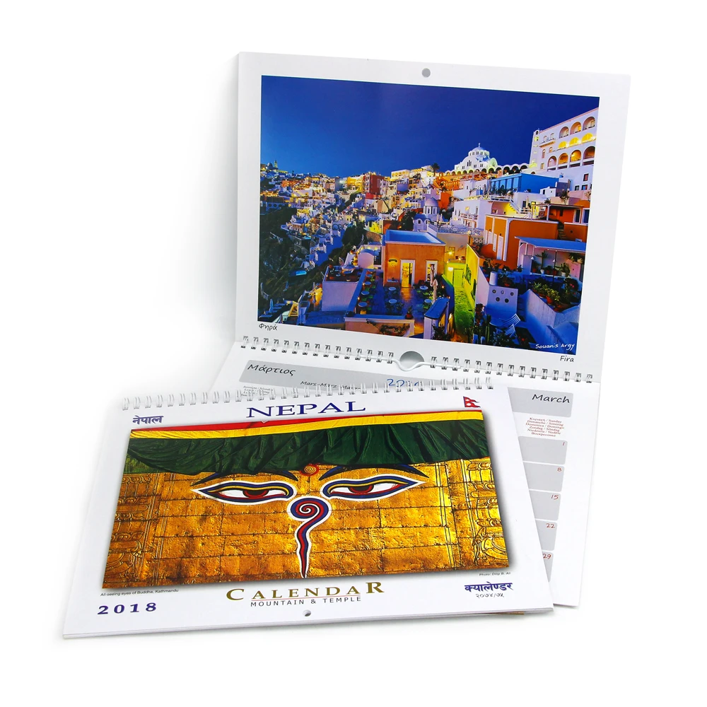 2025 cute desk flip over easel spiral easel large count down wall customized calendar