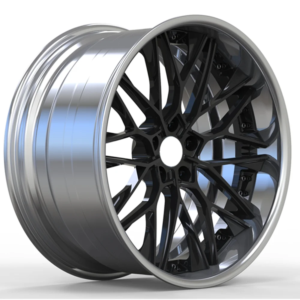 custom 2-piece 18~24 inch high strength forged wheels with 5x112 5x120 5x114.3